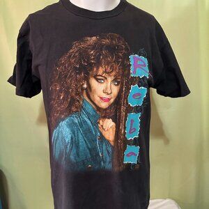 Vintage Reba McEntire 1993 Concert Tour Men's Black T Shirt Large Cotton